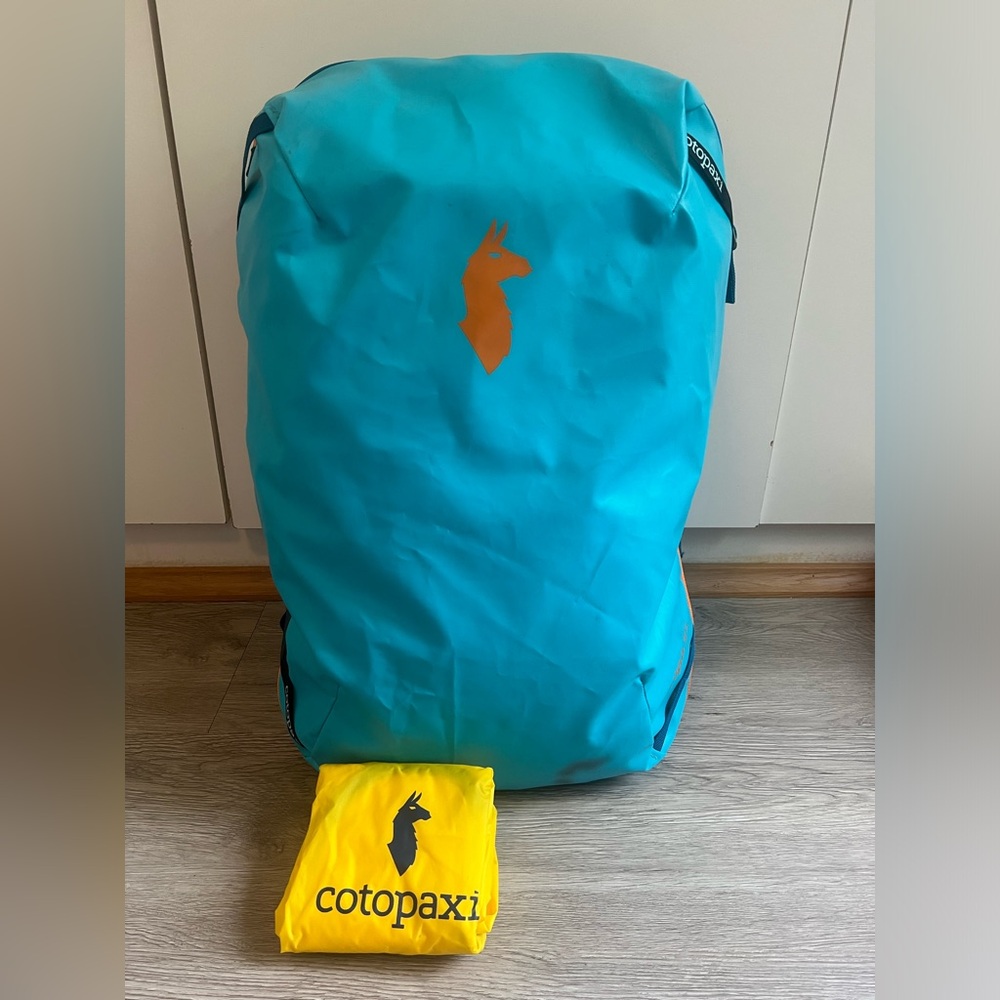 Cotopaxi Allpa 35L Travel Pack - Island Blue - Raincover